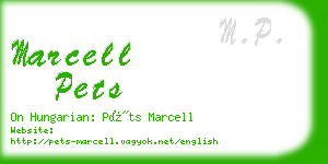 marcell pets business card